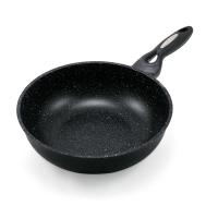 Сковорода  DreamChef 32 см вок с мраморным антипригарным покрытием без крышки от компании "Кореал - Настоящая Корея"