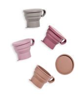 Силиконовая складная кружка с ручкой KF Pastel от компании "Кореал - Настоящая Корея" являющейся официальным дистрибьютором в России  Силиконовая складная кружка с ручкой KF Pastel от компании "Кореал - Настоящая Корея"