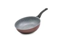 Сковорода Gochu Ecoramic 28 см ВОК с каменным покрытием для всех видов плит без крышки от компании "Кореал - Настоящая Корея"