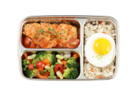 Контейнер из нержавеющей стали CUBE Multi3 с разделителями 700 мл. от компании "Кореал - Настоящая Корея"