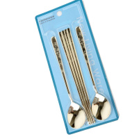 Набор ложек и палочек на 2 персоны DMK-030_ от компании "Кореал - Настоящая Корея"