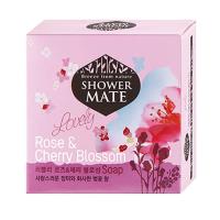 Мыло туалетное твердое Шауэр Мэй Роза и Вишневый цвет 100г от официального дистрибьютора "Кореал - Настоящая Корея"