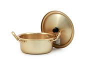 Кастрюля алюминиевая с крышкой Yangsu Yellow 18 см от компании "Кореал - Настоящая Корея"