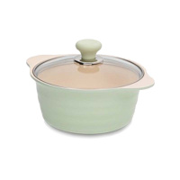 Кастрюля с крышкой 20 см (2,6 л.) HERB IH для индукционных плит керамическое покрытие  от компании "Кореал - Настоящая Корея"