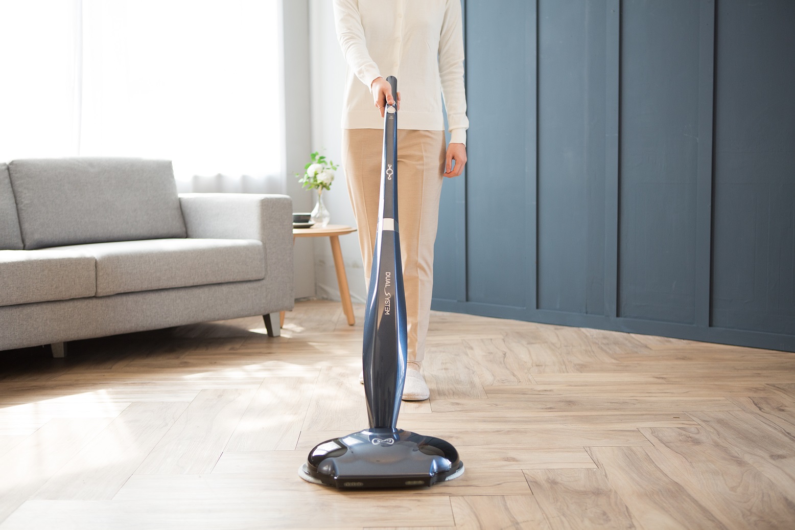 Беспроводной полотер - пылесос SWING (СВИНГ)-8500 (синий) от компании "Кореал - Настоящая Корея"