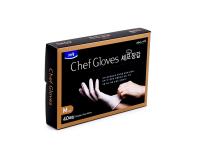Перчатки нитриловые гипоаллергенные Chef Gloves Clean Wrap (40 шт.) от компании "Кореал - Настоящая Корея"