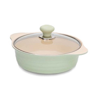 Кастрюля с крышкой 22 см (2,2 л.) HERB IH для индукционных плит керамическое покрытие  от компании "Кореал - Настоящая Корея"