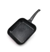 Сковорода Ecoramic IH квадратная ГРИЛЬ 28 см для всех плит с 2ст.мрам.антипригар.покрыт.без крышки от компании "Кореал - Настоящая Корея"