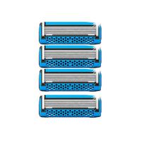 Комплект запасных лезвий из 4-х штук к бритвенному станку Dorco Pace 7 от компании "Кореал - Настоящая Корея"