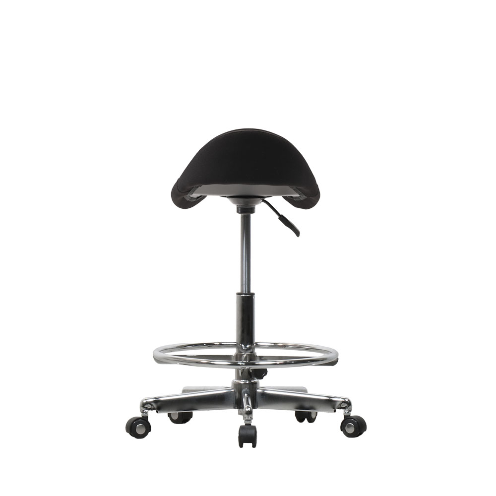 Стул седло с подставкой для ног Saddle 300 (черный) от компании "Кореал - Настоящая Корея"