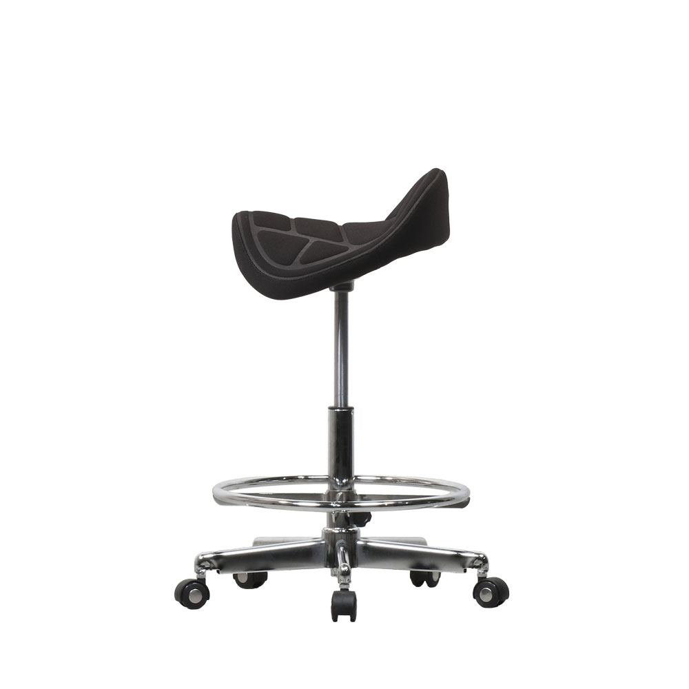 Стул седло с подставкой для ног Saddle 300 (черный) от компании "Кореал - Настоящая Корея"