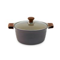 Кастрюля 4,6 л. Ecoramic с керамическим покрытием 24 см с крышкой от компании "Кореал - Настоящая Корея"