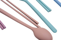 Силиконовая ложка KF Pastel (розовый) от компании "Кореал - Настоящая Корея"