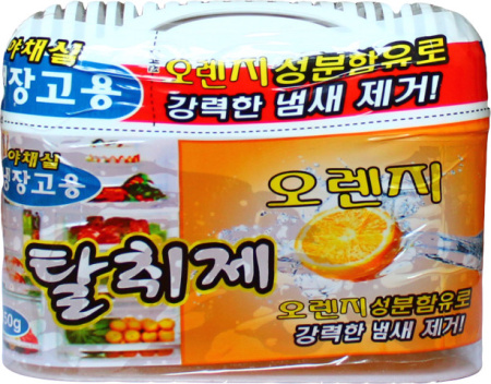 133020 HAPPYROOM Поглотитель запахов для холодильников (апельсин) 150г от компании "Кореал - Настоящая Корея"