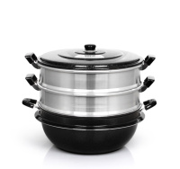 Трехъярусная пароварка Emperor's Imperial 40 см от компании "Кореал - Настоящая Корея"