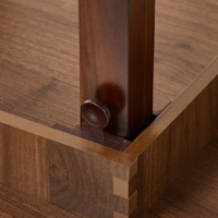 Корейский стол  750 орех Round WN от компании "Кореал - Настоящая Корея"