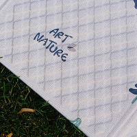 Портативный детский  коврик Portable Marshmallow 120x200*1 см, Листопад от компании "Кореал - Настоящая Корея"