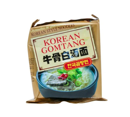 Лапша "Гомттанг Рамен" со вкусом говядины в белом бульоне 110гр. от компании "Кореал - Настоящая Корея"