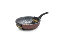 Сковорода Gochu Ecoramic 28 см ВОК с каменным покрытием для всех видов плит без крышки от компании "Кореал - Настоящая Корея"