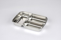 Контейнер из нержавеющей стали CUBE Multi3 с разделителями 700 мл. от компании "Кореал - Настоящая Корея"