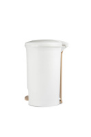 Мусорное ведро с педалью Datum 20 л. круглое от компании "Кореал - Настоящая Корея" являющейся официальным дистрибьютором в России  Мусорное ведро с педалью Datum 20 л. круглое от компании "Кореал - Настоящая Корея"