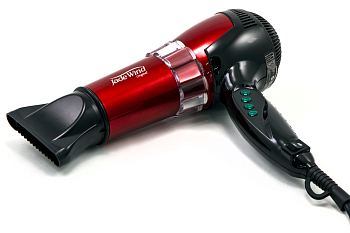Фен с нефритом Jade Wind (красный) от официального дистрибьютора "Кореал - Настоящая Корея"