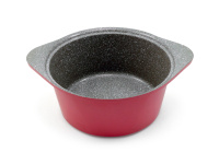 Кастрюля 4,6 л. Ecoramic Titan 24 см (розовая) с каменным антипригарным покрытием с крышкой от компании "Кореал - Настоящая Корея"