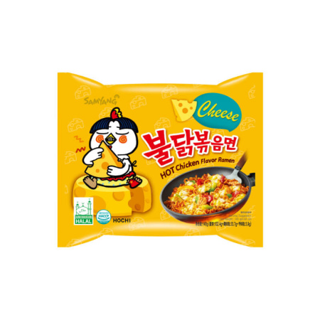 Samyang Лапша со вкусом острой курицы и сыра Hot Chicken Flavor Ramen-Cheese, 140 гр от компании "Кореал - Настоящая Корея"