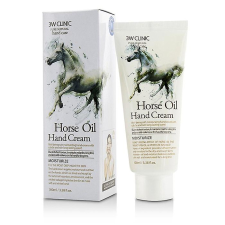 3W CLINIC Horse Hand Cream Крем для рук с лошадиным маслом, 100мл от компании "Кореал - Настоящая Корея"