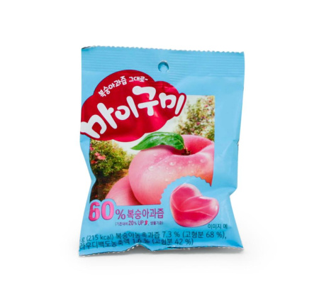 Марм. конфеты со вкусом персика (Orion) 66г от компании "Кореал - Настоящая Корея"