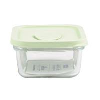 Стеклянный контейнер Glasslock 440 мл. (слоновая кость/розовый) от компании "Кореал - Настоящая Корея"