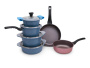 Набор посуды Ecoramic с каменным покрытием (голубой) от компании "Кореал - Настоящая Корея"