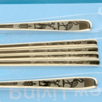 Набор ложек и палочек на 2 персоны DMK-030_ от компании "Кореал - Настоящая Корея"