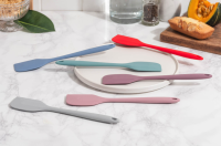 Силиконовая кулинарная лопатка KF Pastel (серый) от компании "Кореал - Настоящая Корея"